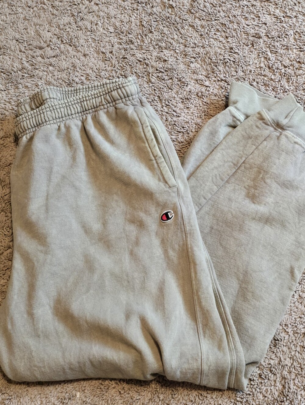 Champion Reverse Weave Sweatpants XL Taupe Sun Wash Fleece Joggers